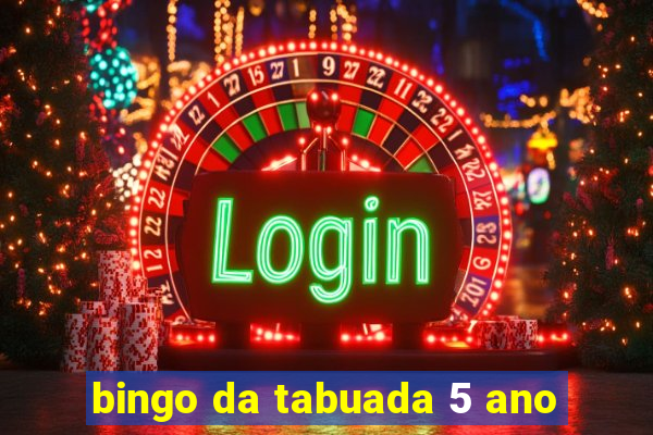 bingo da tabuada 5 ano