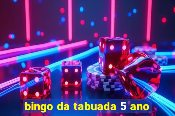 bingo da tabuada 5 ano