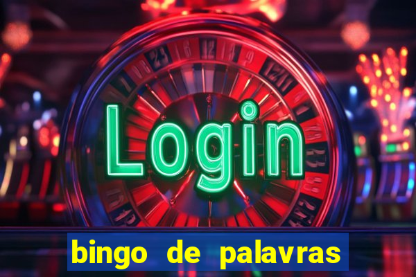 bingo de palavras para 3 ano