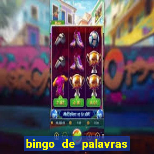 bingo de palavras para 3 ano