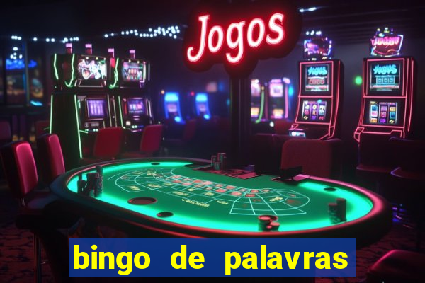 bingo de palavras para 3 ano