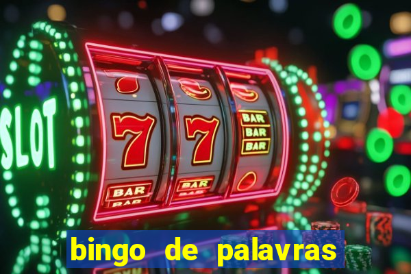 bingo de palavras para 3 ano