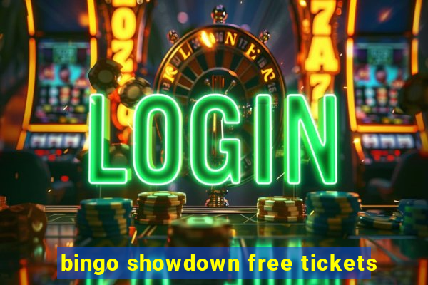 bingo showdown free tickets