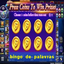 bingo de palavras cha de bebe