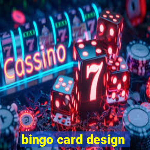 bingo card design