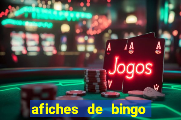 afiches de bingo para editar