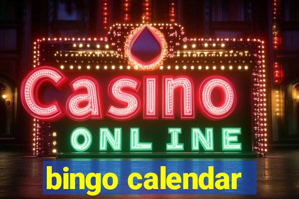 bingo calendar