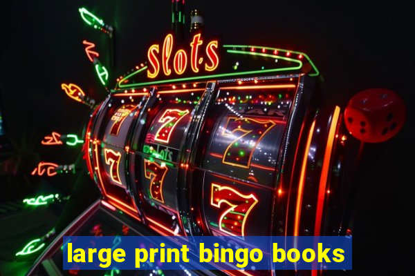 large print bingo books