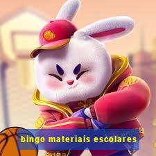 bingo materiais escolares