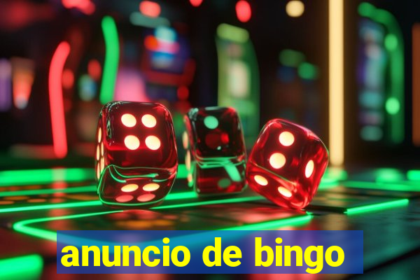 anuncio de bingo