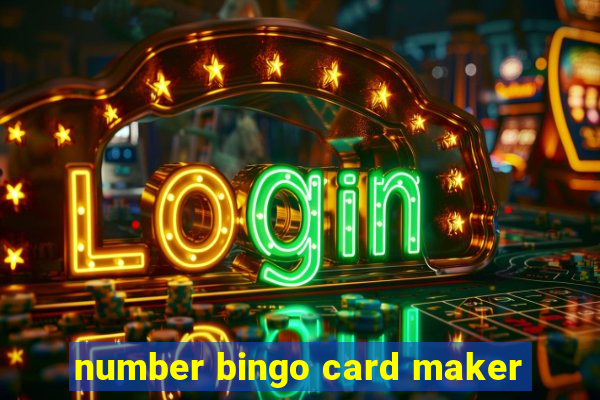 number bingo card maker