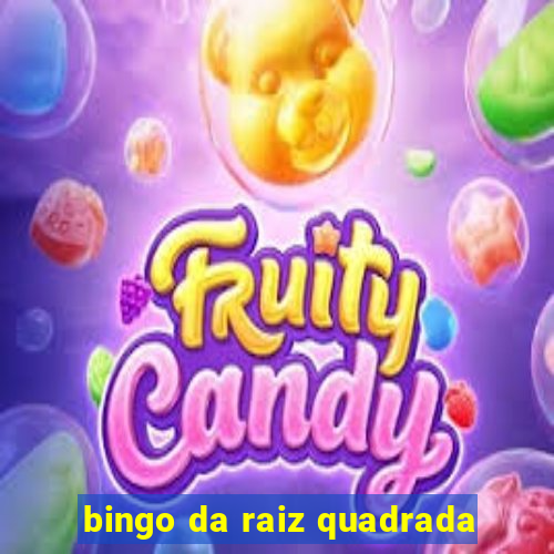 bingo da raiz quadrada