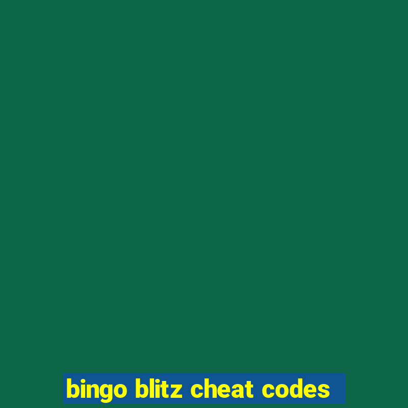 bingo blitz cheat codes