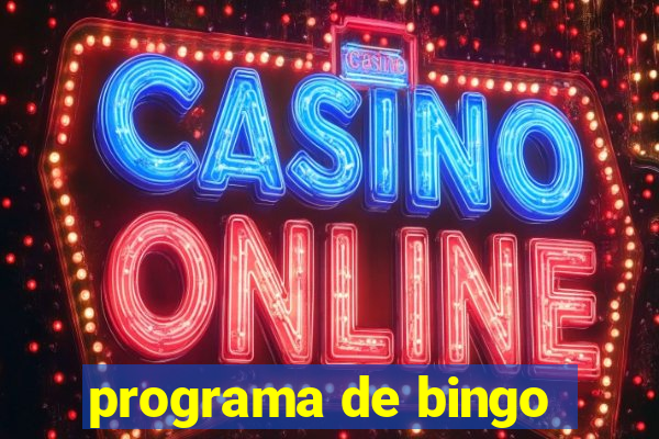 programa de bingo