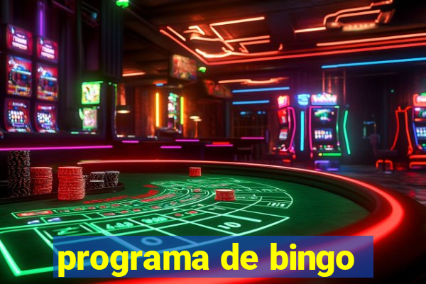 programa de bingo