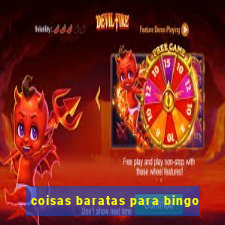 coisas baratas para bingo