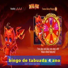 bingo de tabuada 4 ano