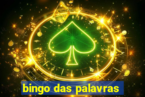 bingo das palavras