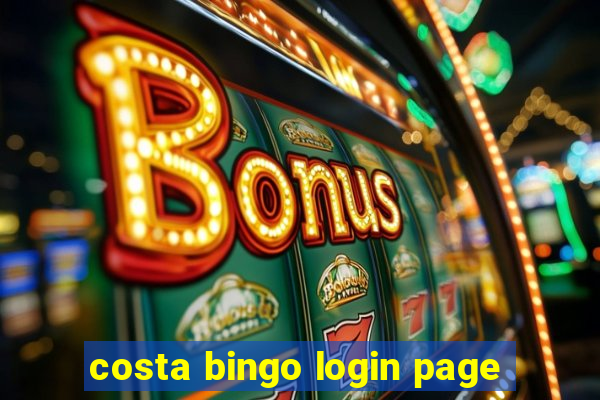 costa bingo login page