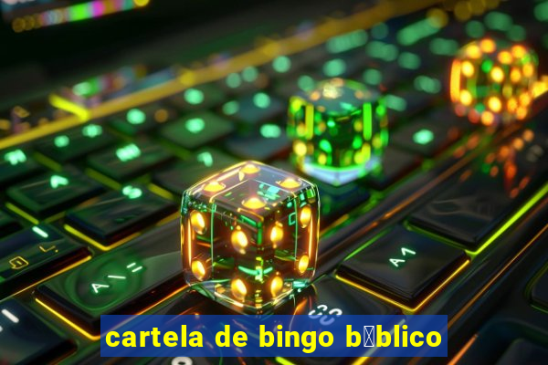 cartela de bingo b铆blico