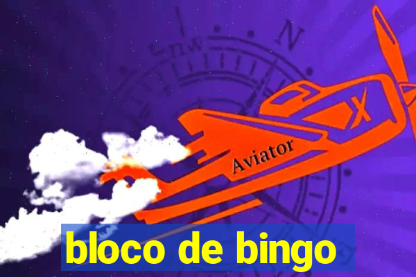 bloco de bingo