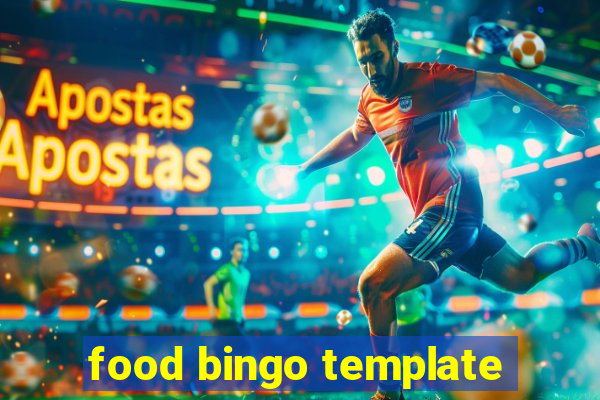 food bingo template