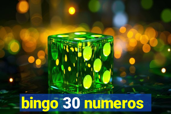 bingo 30 numeros