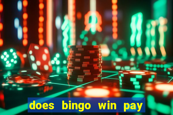 does bingo win pay real money