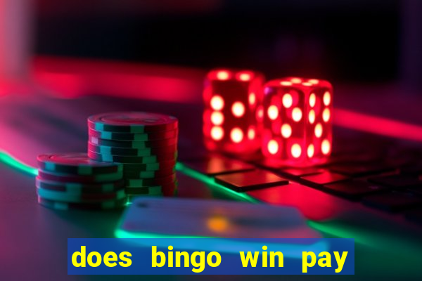 does bingo win pay real money