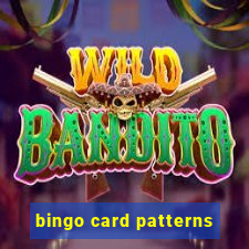 bingo card patterns