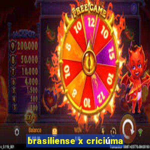 brasiliense x criciúma