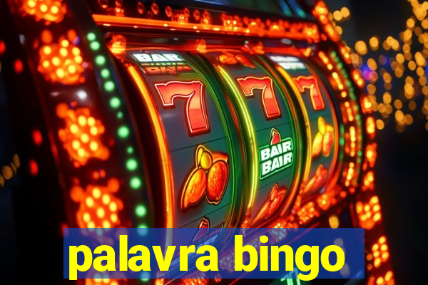 palavra bingo