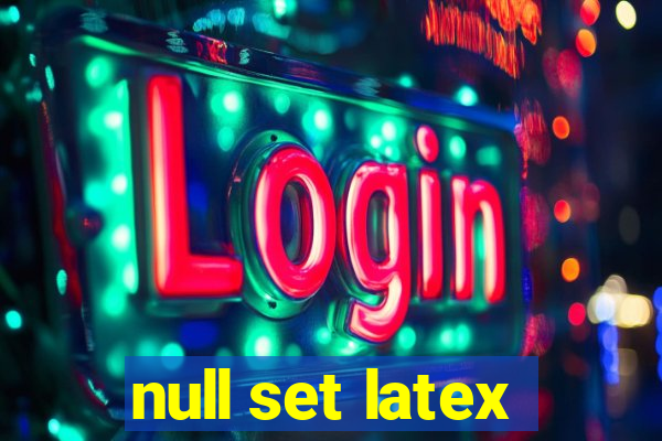 null set latex