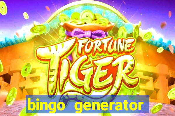 bingo generator with images