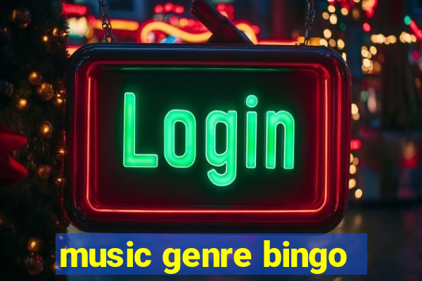 music genre bingo