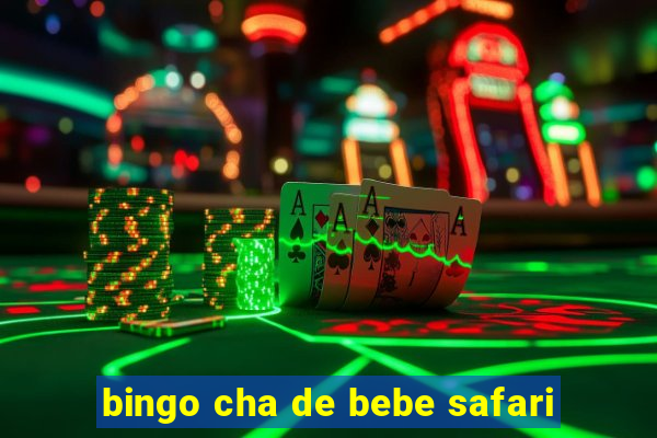 bingo cha de bebe safari