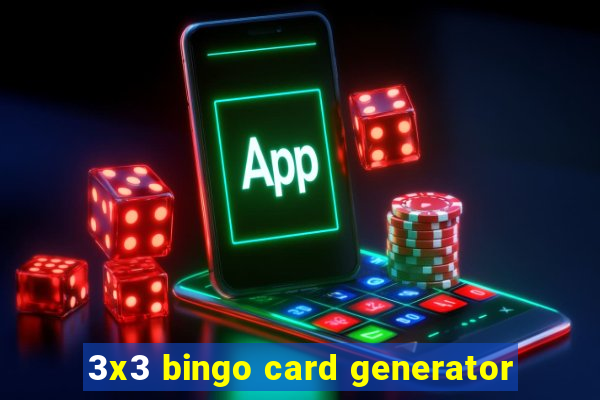 3x3 bingo card generator