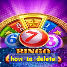 how to delete account in bingo plus