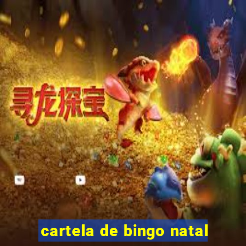 cartela de bingo natal