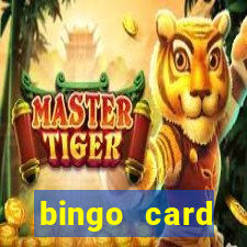 bingo card generator with pictures