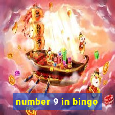 number 9 in bingo