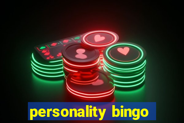 personality bingo