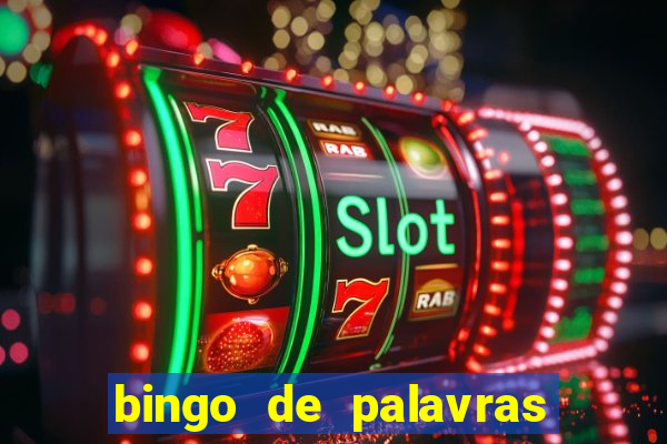 bingo de palavras 3 ano