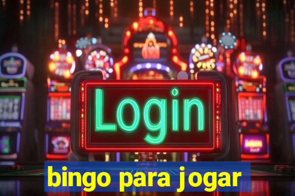 bingo para jogar