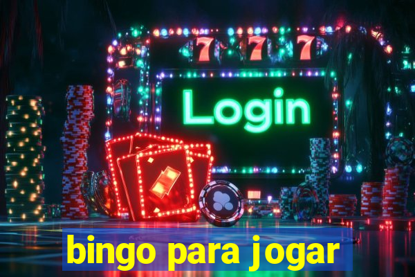 bingo para jogar