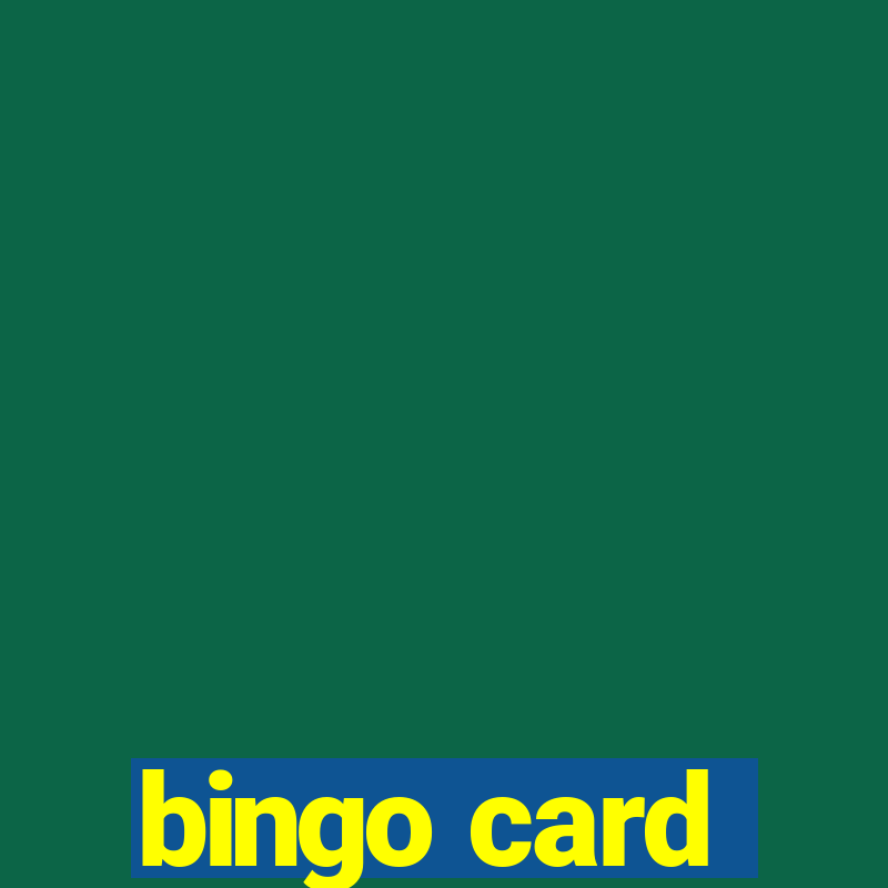 bingo card