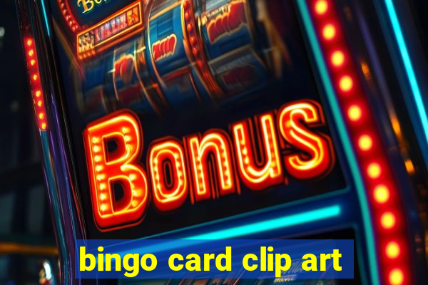 bingo card clip art