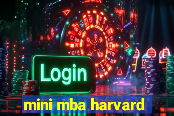 mini mba harvard