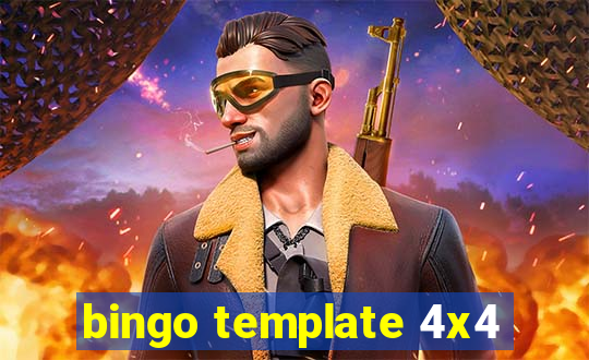 bingo template 4x4