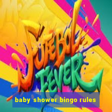 baby shower bingo rules